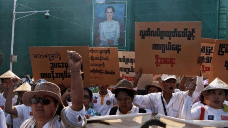 Protests as Myanmar parliament debates new curbs on demonstrations