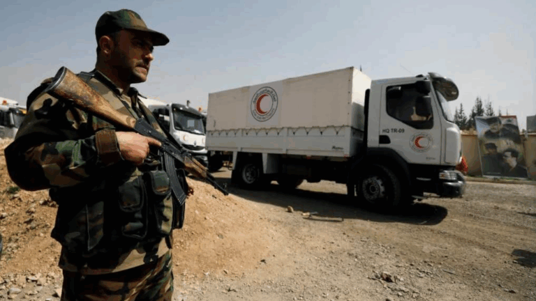 UN begins aid distribution in Syria’s Ghouta area amid shelling
