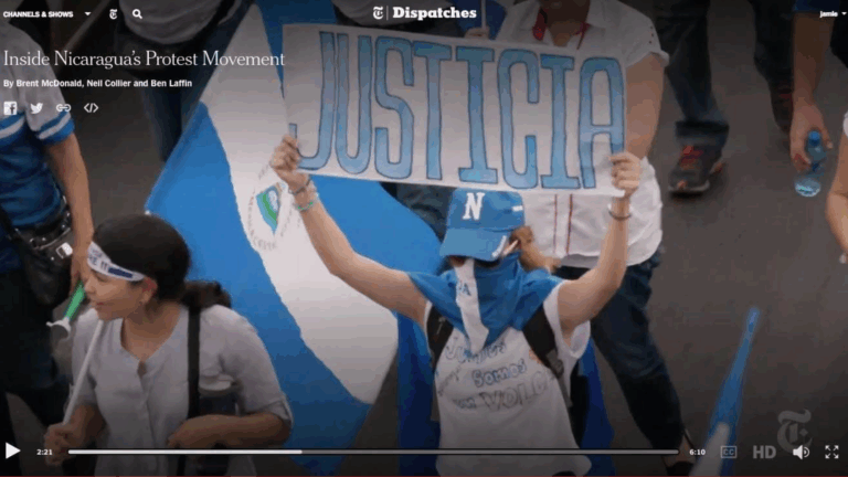 Inside Nicaragua’s Protest Movement