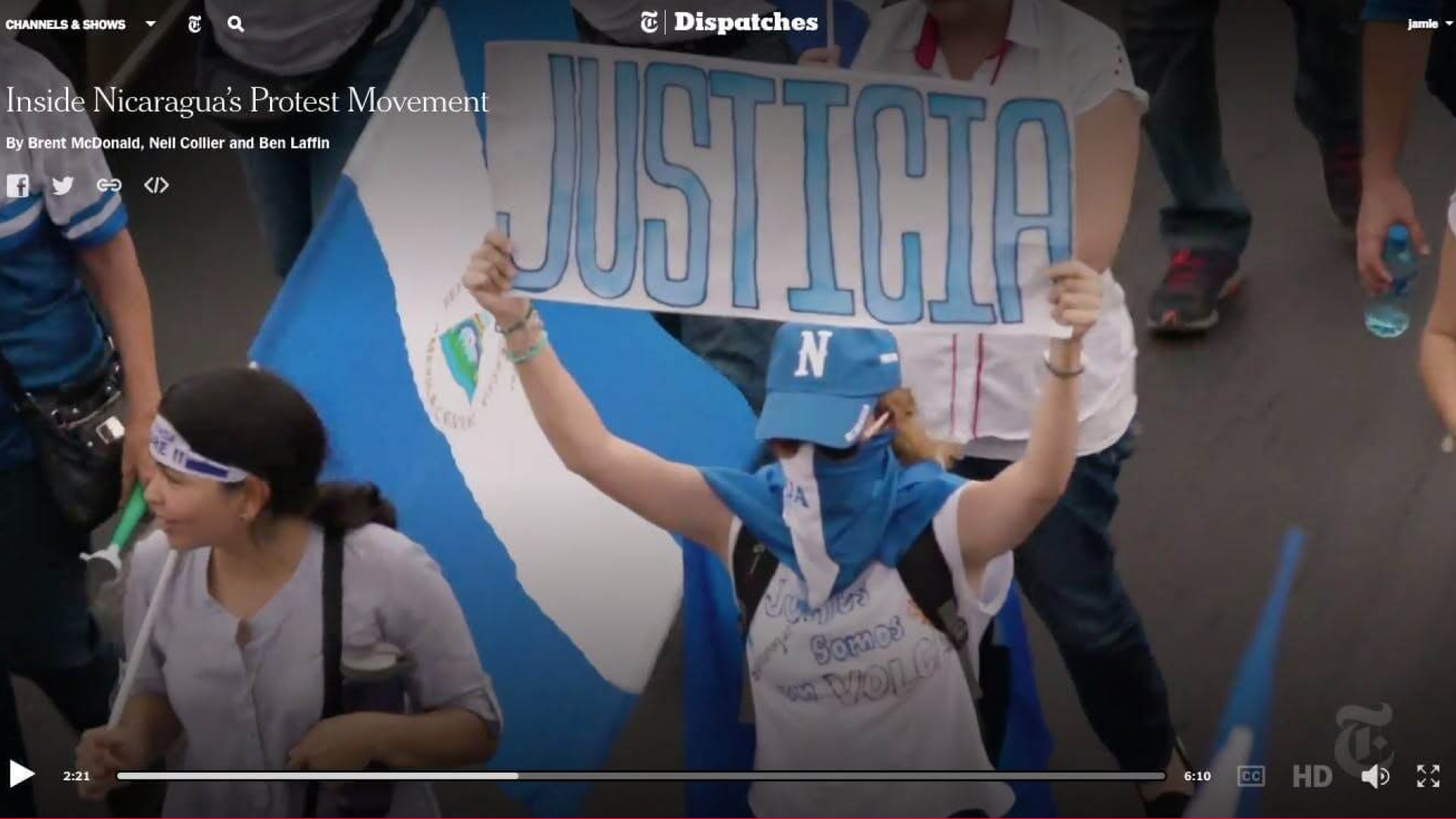 Inside Nicaragua’s Protest Movement