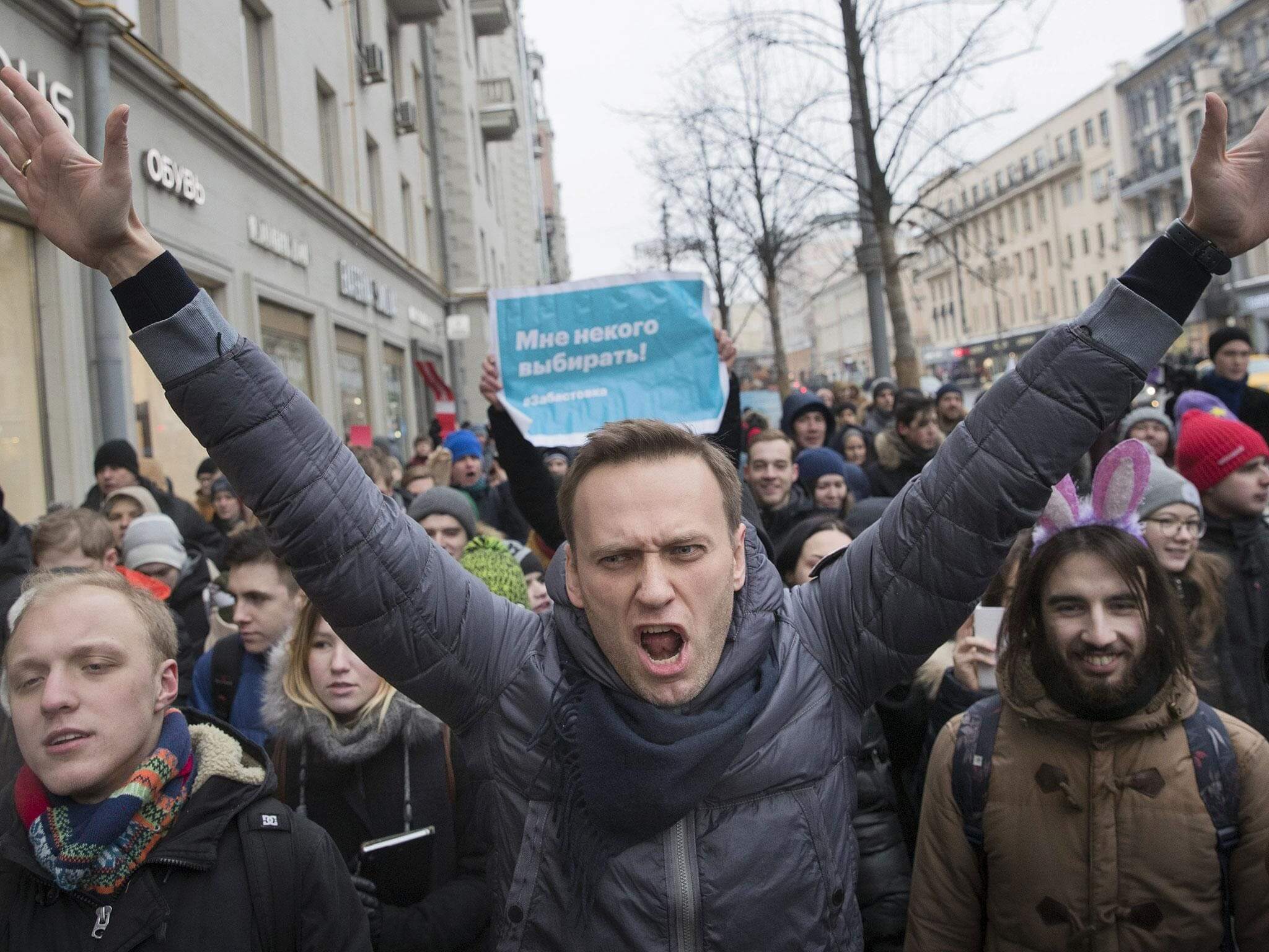 Russian opposition leader arrested ahead of presidential election