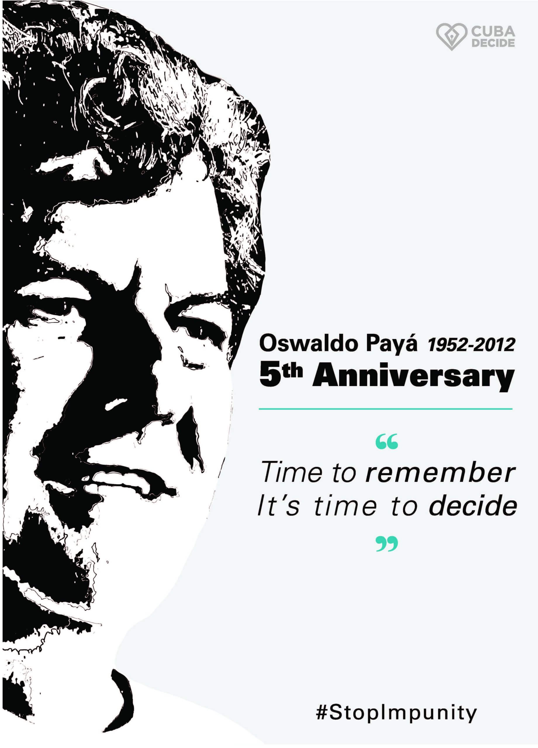 Press Release — HRF Joins Cuba Decide to Honor Oswaldo Payá on the 5th Anniversary of his Death