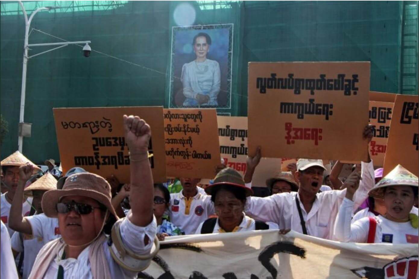 Protests as Myanmar parliament debates new curbs on demonstrations