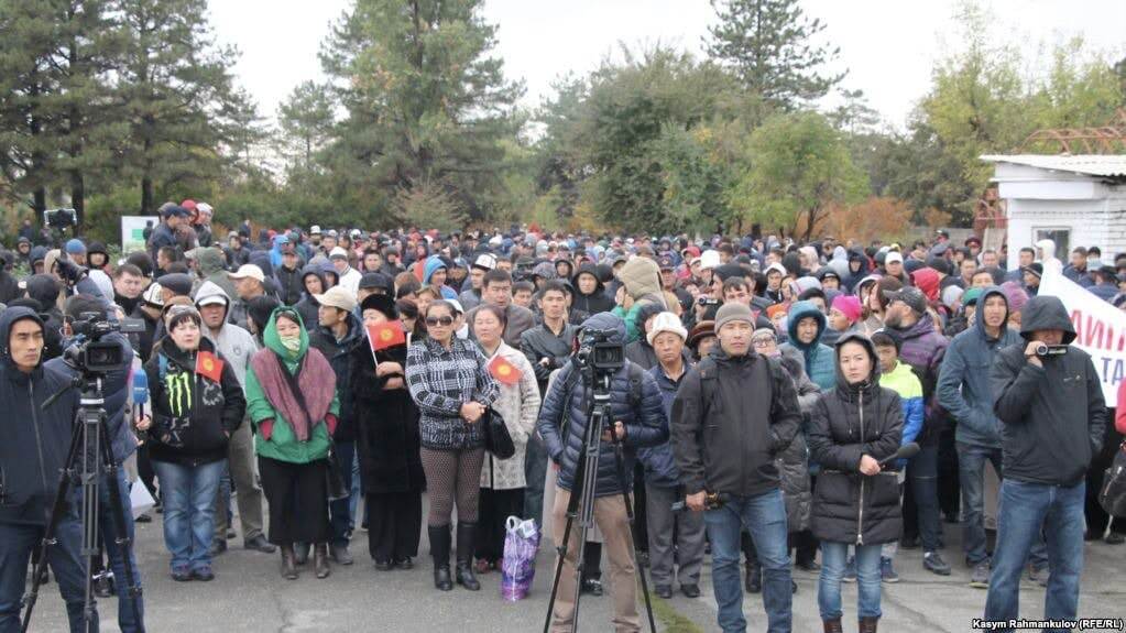 Rally Held 'For Fair Elections' In Bishkek Ahead Of October Presidential Vote