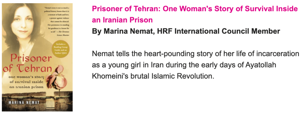 Prisoner of Tehran -Marina Nemat