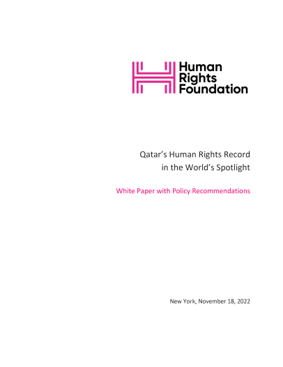 Qatar’s Human Rights Record in the World’s Spotlight