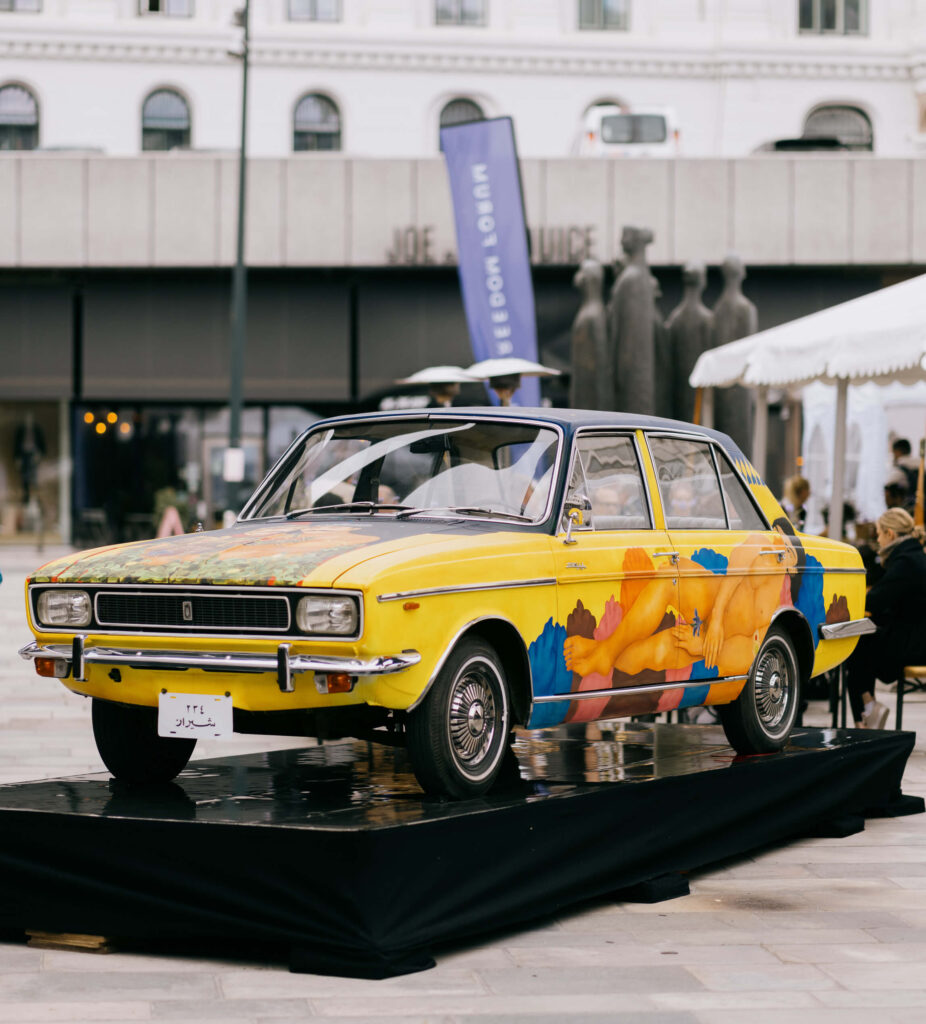 The PaykanArtCar exhibit at the 2022 Oslo Freedom Forum