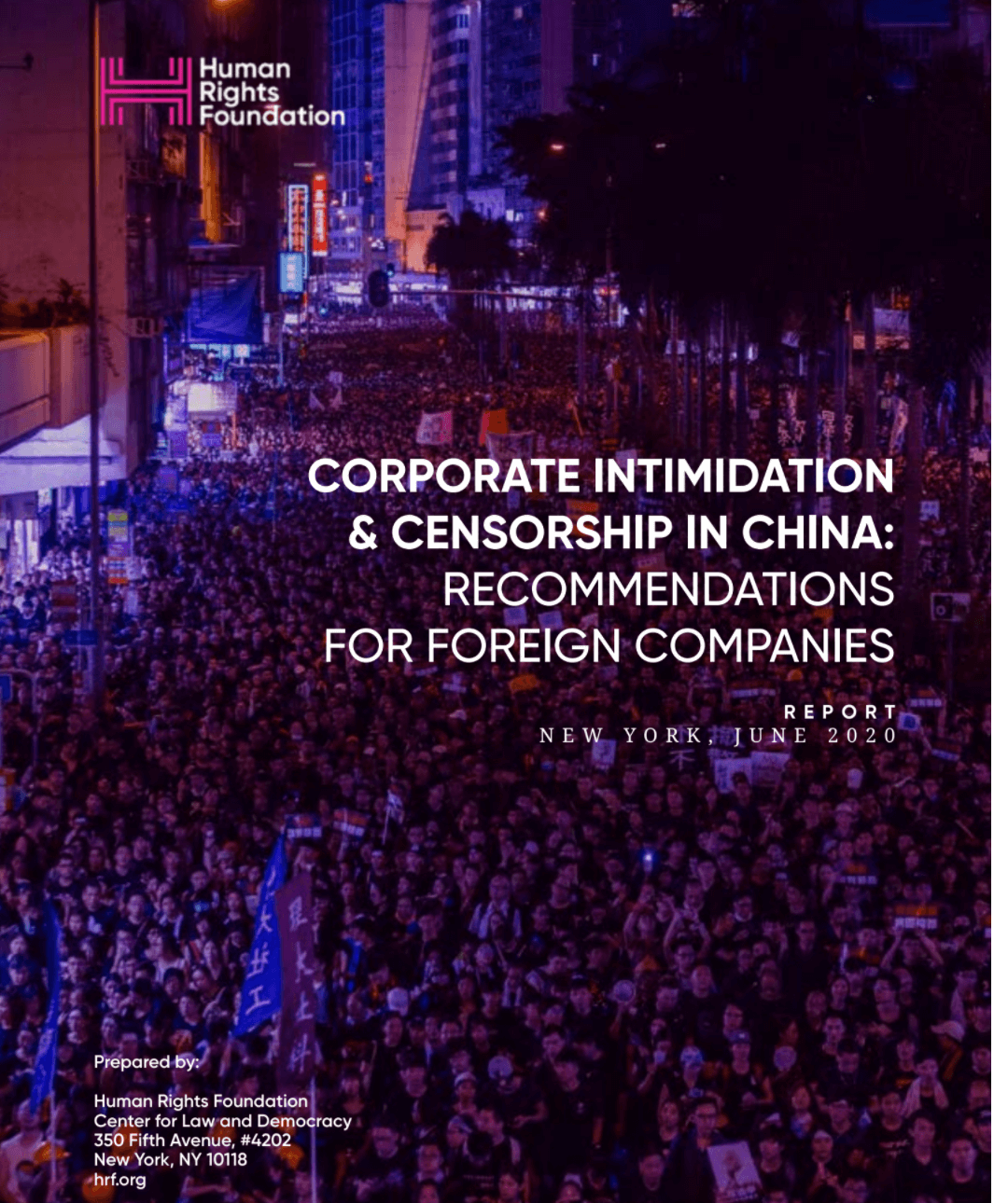 Report: Corporate Intimidation & Censorship in China Mobile Header