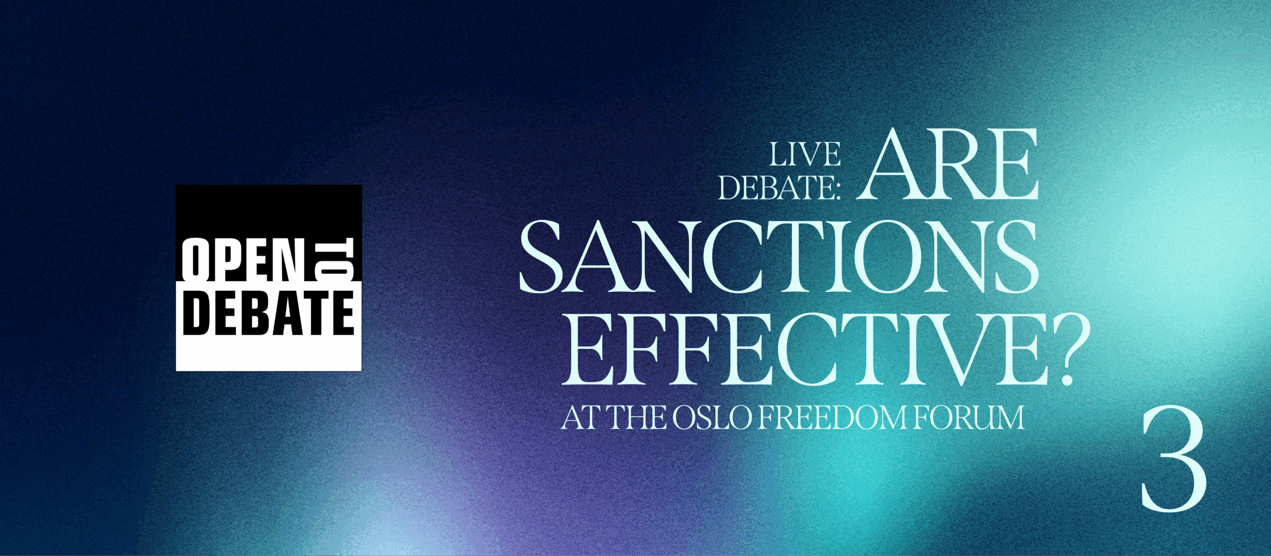 Live Debate - Are Sanctions Effective?