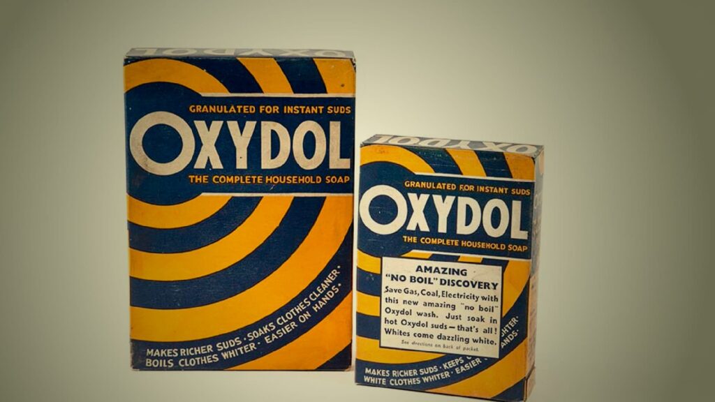 Oxydol household soap box