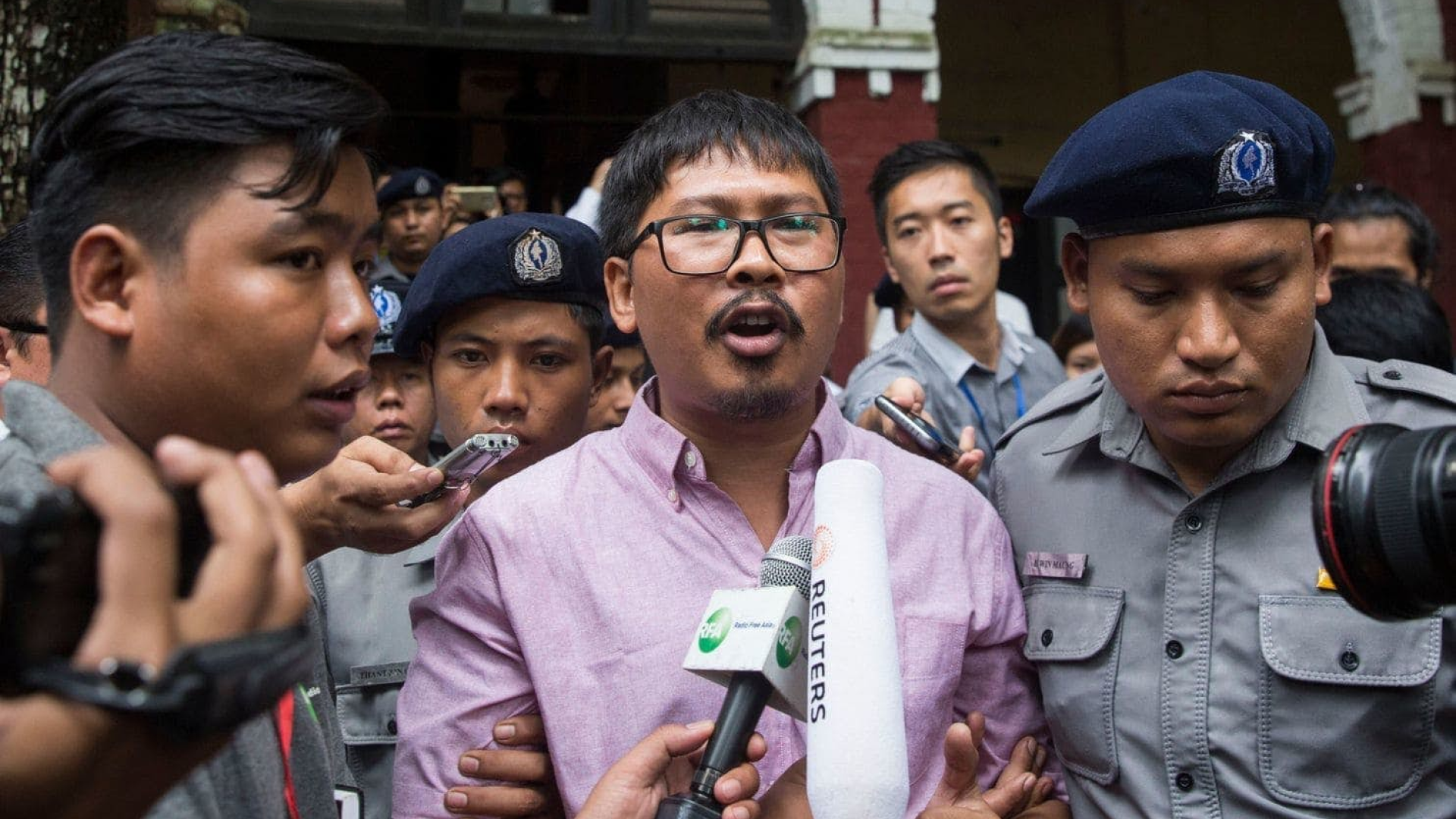 Myanmar judge charges two Reuters journalists with violating secrets act