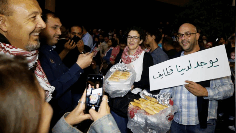 Young Jordanians taste political protest for the first time