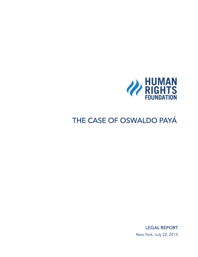 The Case of Oswaldo Paya (English)
