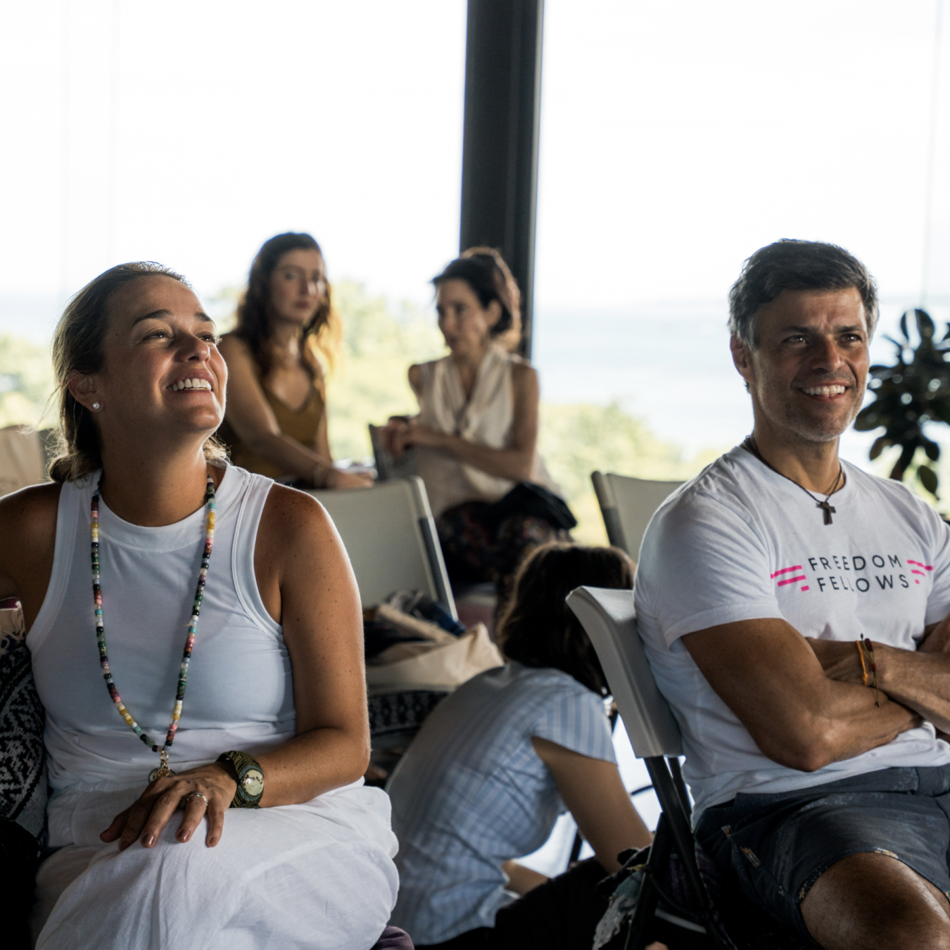 Resilience Retreat Participants enjoy a nice moment