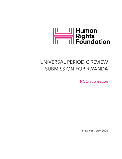 Rwanda UPR NGO Submission
