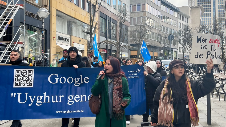 Youthquake Report - Uyghur youth protest in Frankfurt to raise awareness about human rights violations and genocide in the Uyghur Region