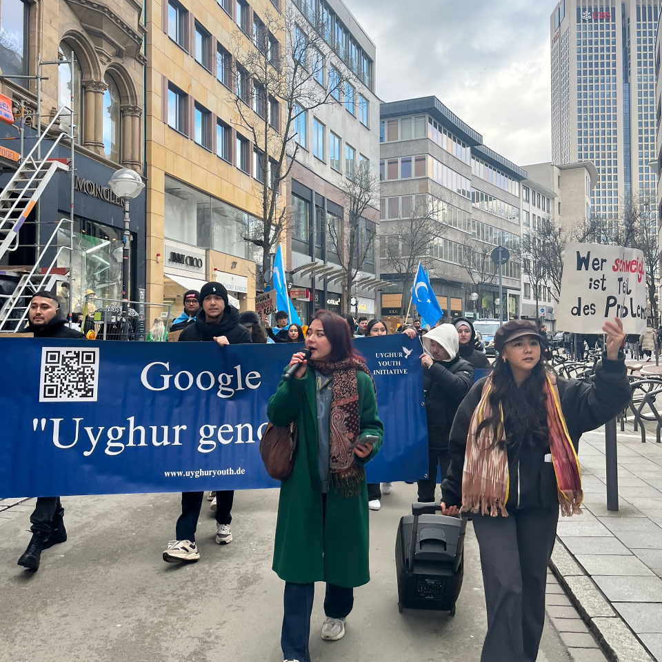 Youthquake Report - Uyghur youth protest in Frankfurt to raise awareness about human rights violations and genocide in the Uyghur Region