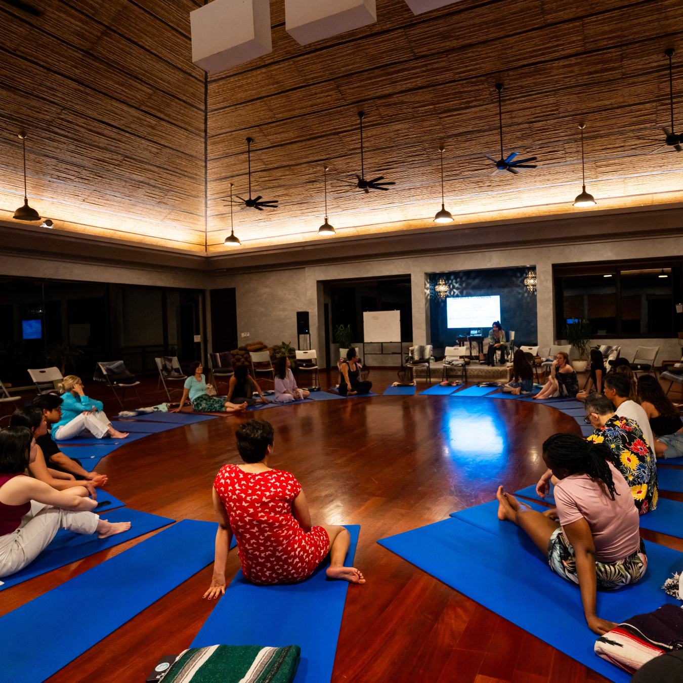 Nightime session at the Reslience Retreat