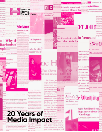 HRF’s 20 Years of Media Impact