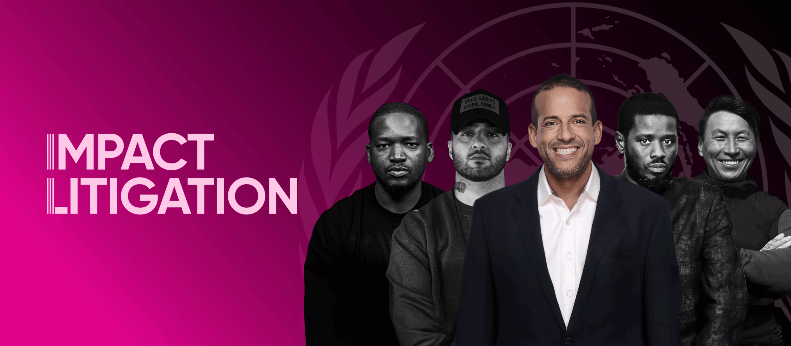 HRF Banner with many of their impact litigation clients