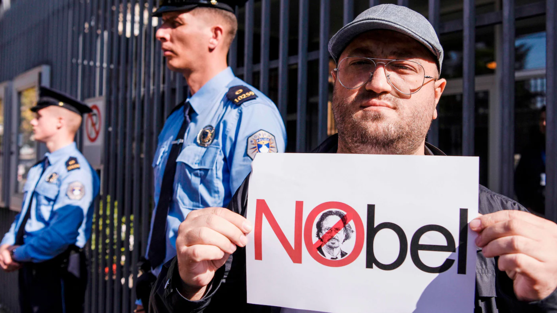 Why was a Nobel Prize awarded to a man who celebrated a war criminal