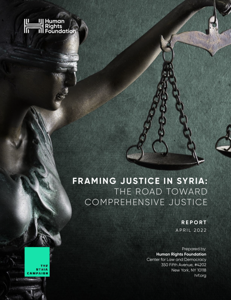 Framing Justice in Syria - The Road Toward Comprehensive Justice