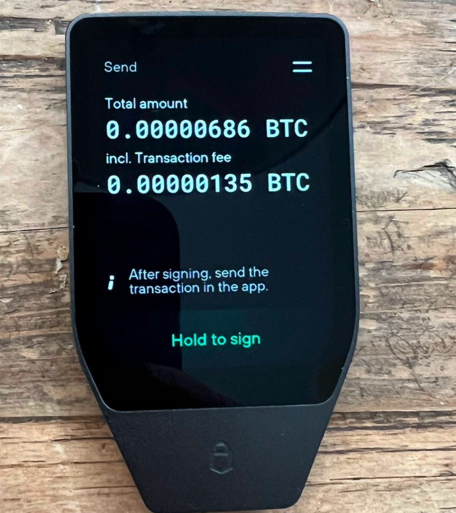 Trezor Bitcoin wallet
