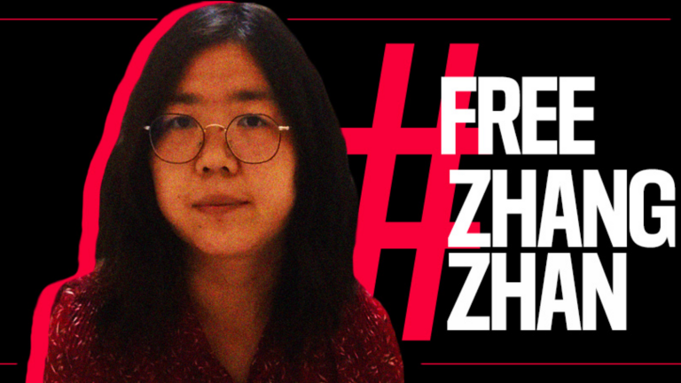Calling for the release of Chinese journalist Zhang Zhan, marking the 5th anniversary of his arbitrary arrest