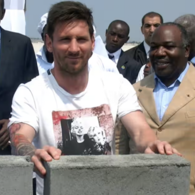 Lionel Messi accused of undermining children's rights work with Gabon visit